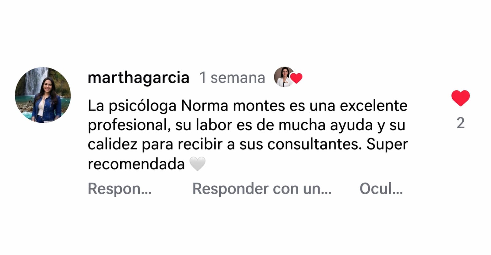 Testimonio de consultante 6