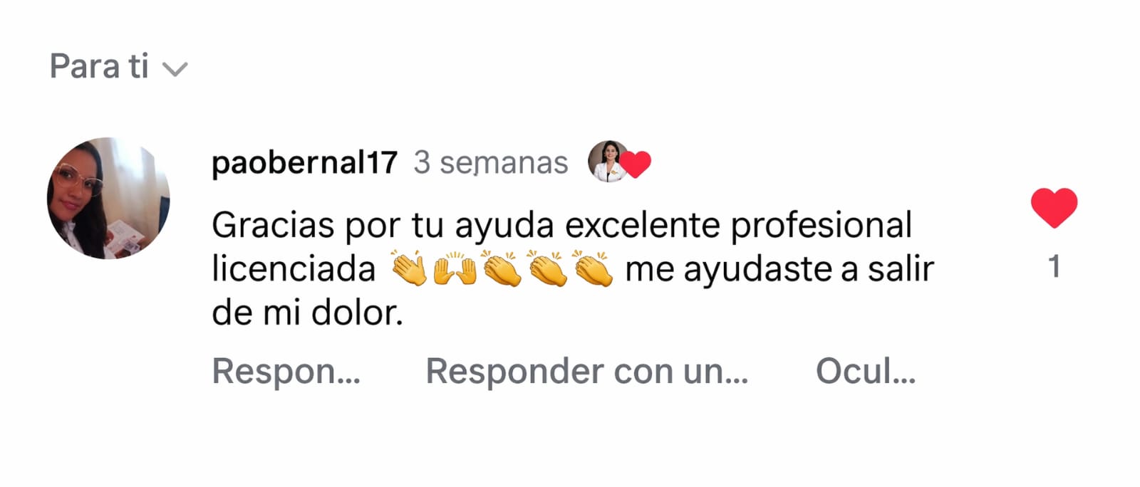 Testimonio de consultante 3