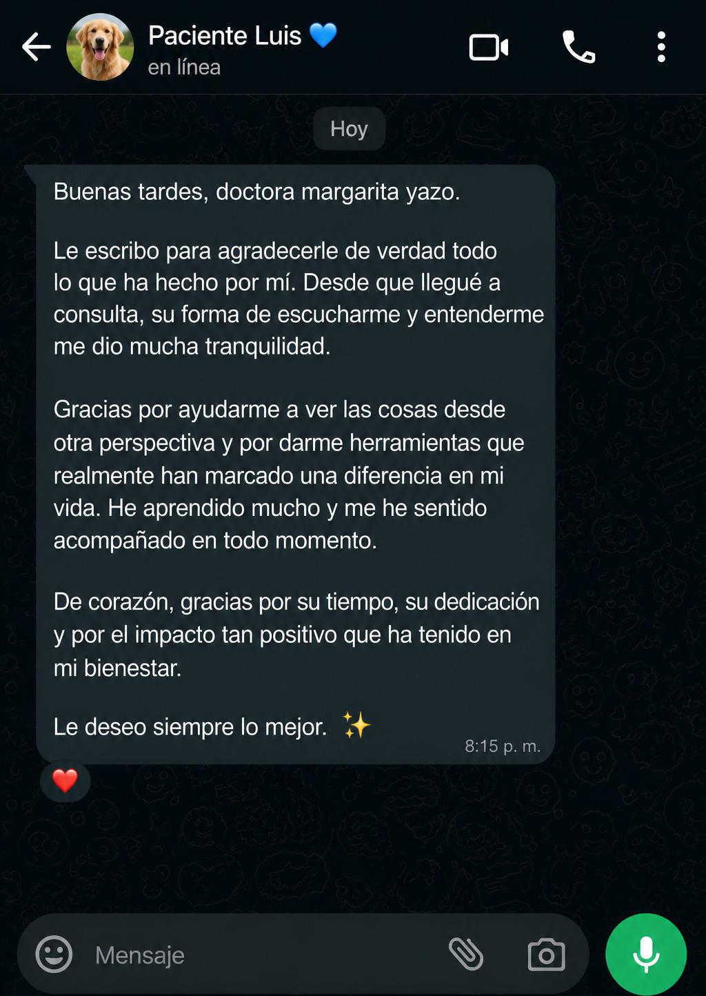 Testimonio 6 — Margarita Yazo