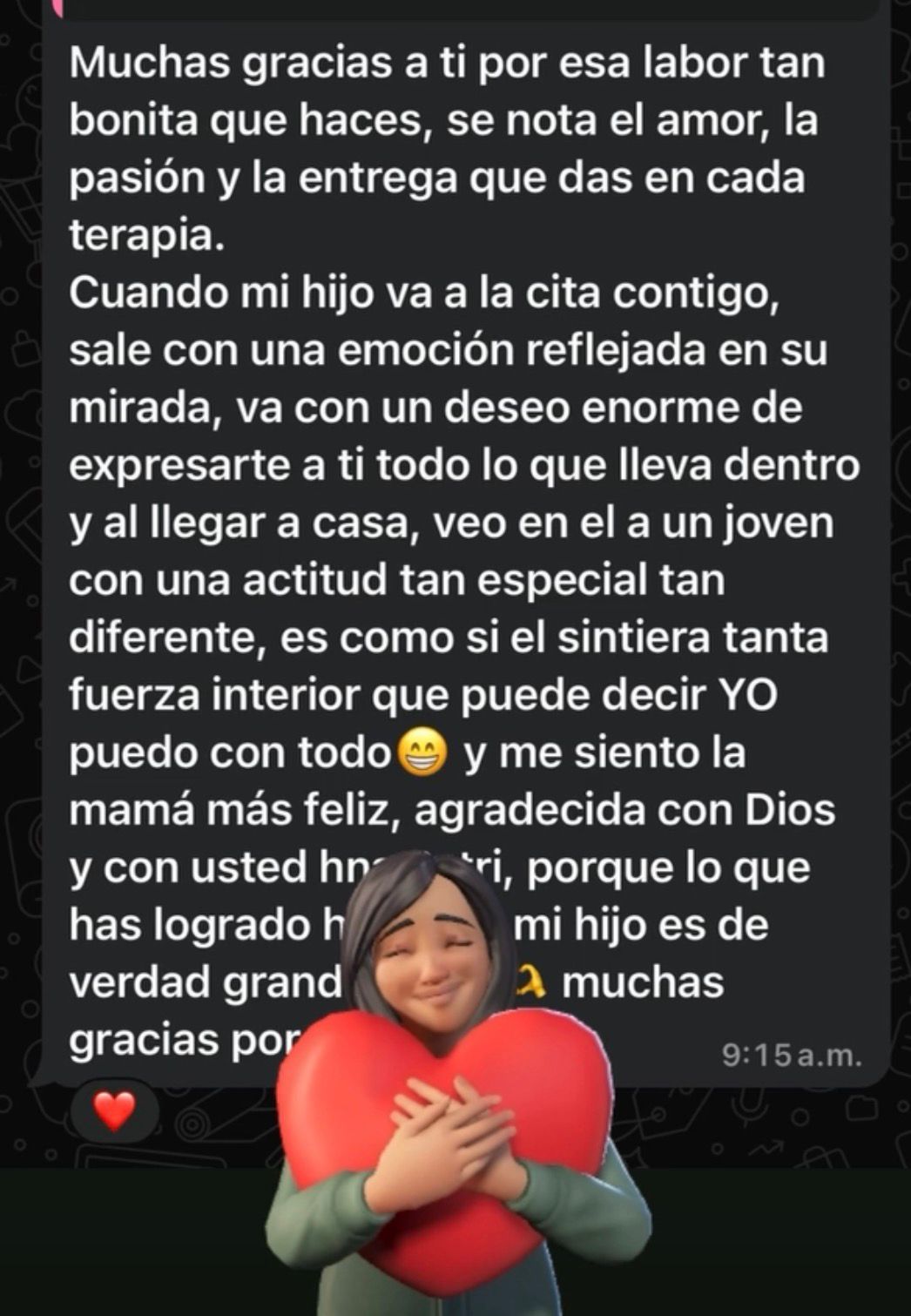 Testimonio de consultante 5