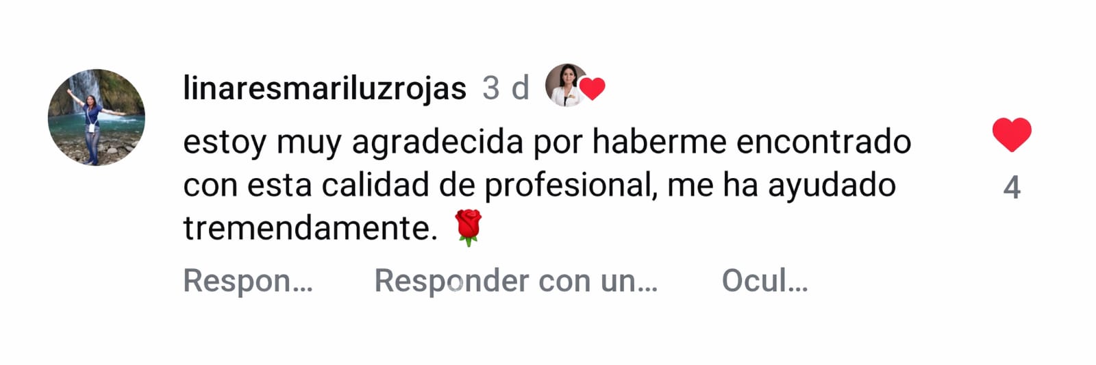 Testimonio de consultante 2