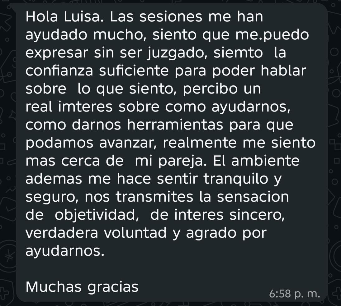 Testimonio 3 de paciente de Luisa Toro