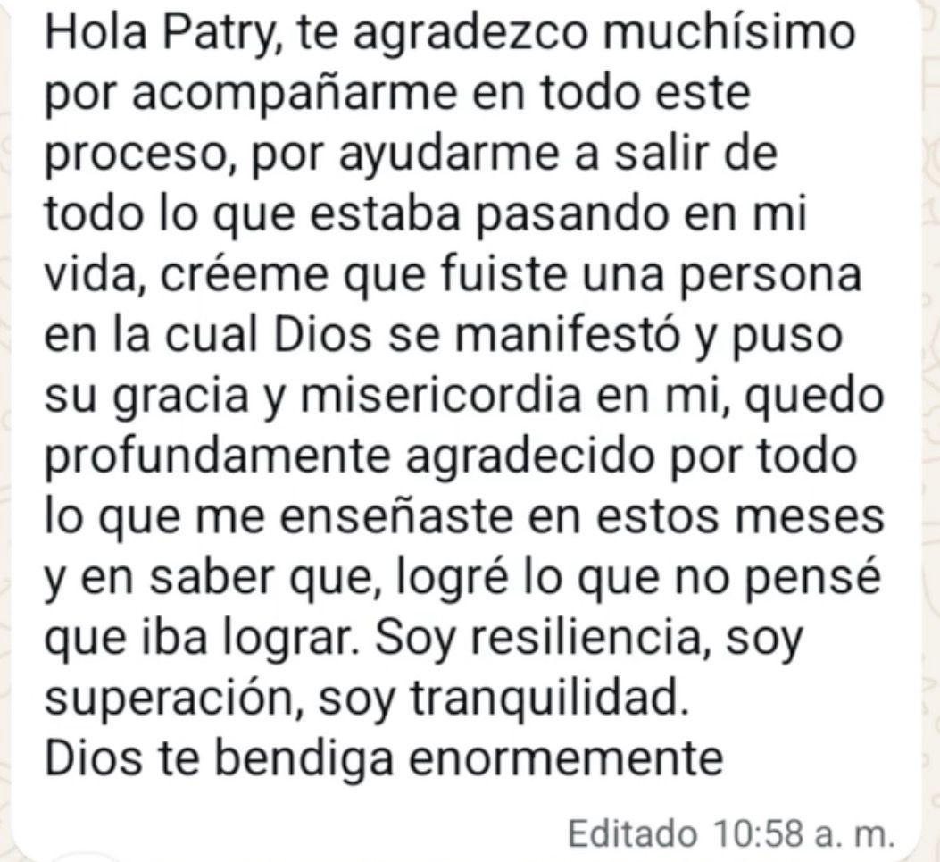 Testimonio de consultante 1