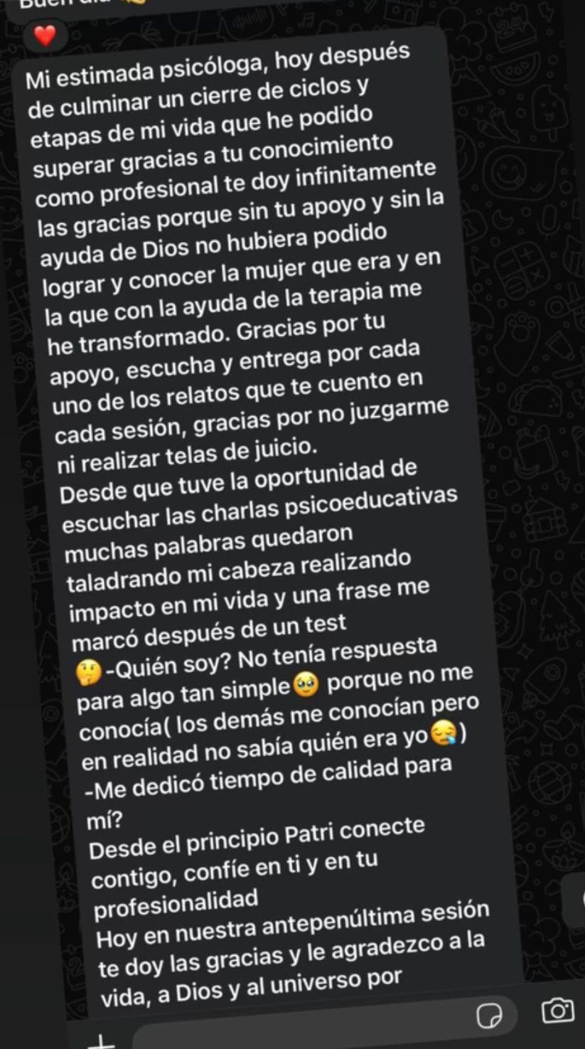Testimonio de consultante 6